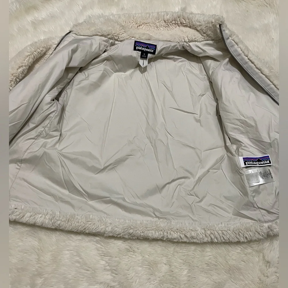 Patagonia Lunar Frost Jacket, Cream, Girls Medium (10)